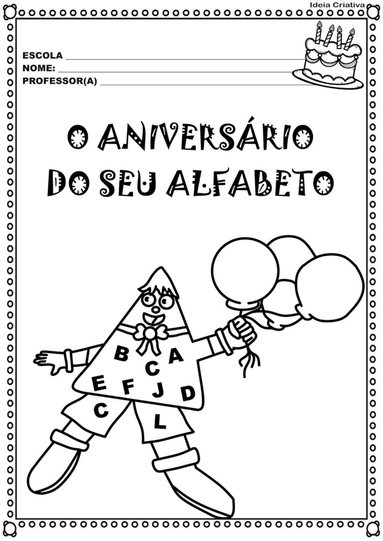 Atividades Aniversário do senhor alfabeto