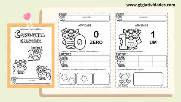 Caderno de Atividades Matemática Corujinha Curiosa