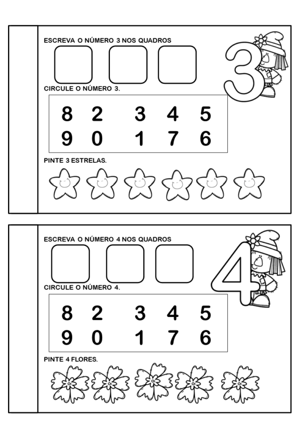 Meu Livrinho de numeros Educação Infantil