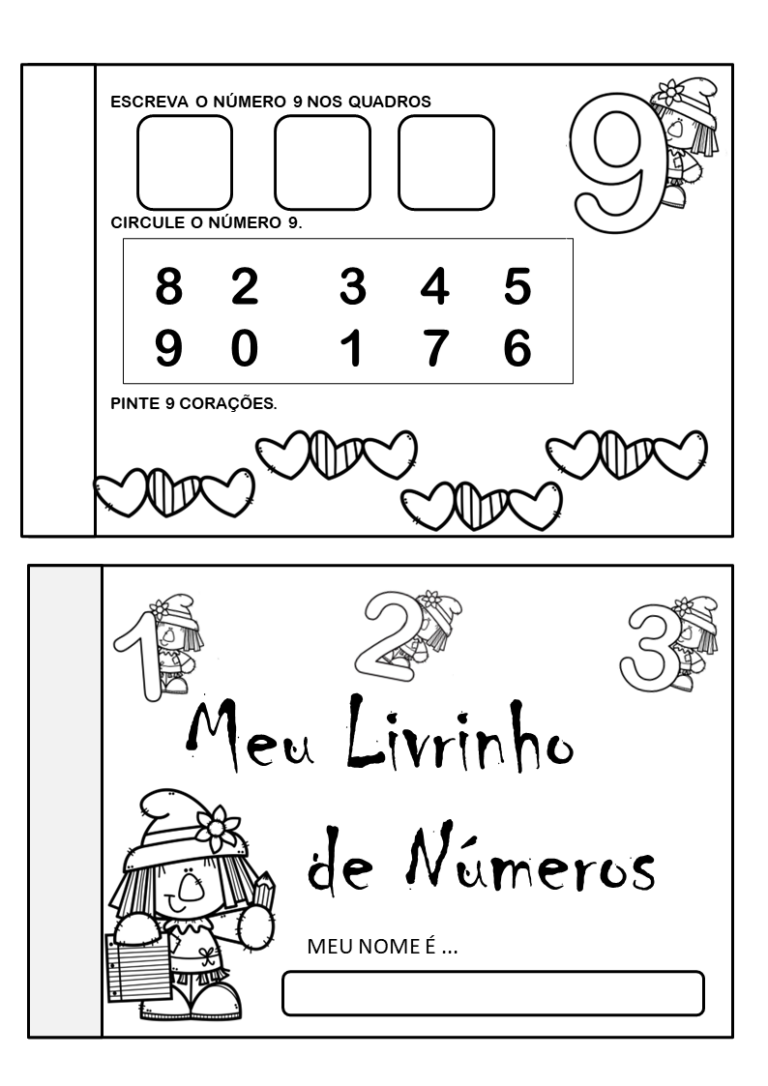 Meu Livrinho de numeros Educação Infantil