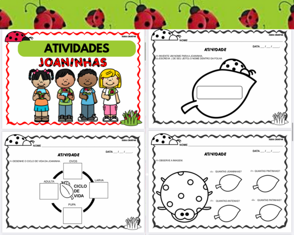 Atividades Educação Infantil Joaninhas