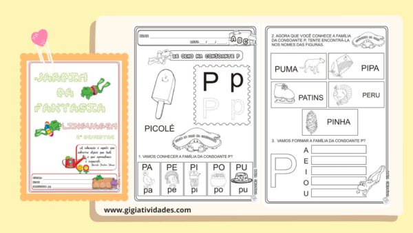 Caderno Linguagem 2º Semestre Jardim da Fantasia