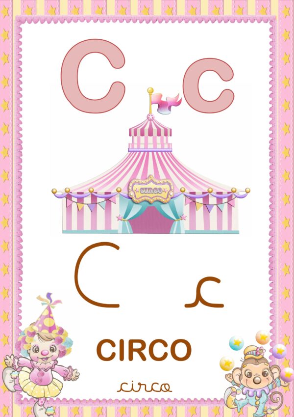 Alfabeto Ilustrado Tema Circo Doce - Image 4